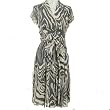Jones New York Petite Zebra-Print Wrap Dress