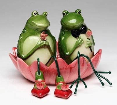 Frog Salt & Pepper Appletree Design