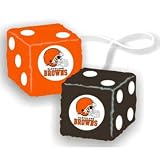 CLEVELAND BROWNS NFL 3 CAR FUZZY DICE"