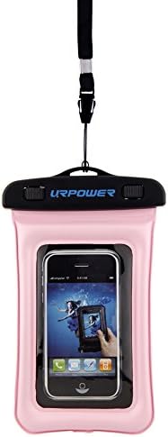 Gdealer Waterproof Underwater Pouch Dry Bag Pack Case Cover for Cell Phone (Compatibile with: iPhone 6 6 plus 5s 5c 5 4s 4, Nokia Lumia 1020 920 928, Moto X, Samsung Galaxy S5 S4 Note 3 4, HTC 8X Droid DNA, LG Nexus 5, and other SmartPhones less than 5.8 inch) (pink, up to 4.5 inch)