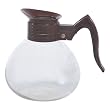 Gold Medal Products Glass Coffee Decanters w/ Brown Handles - Set of Three