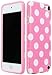 BasTexWireless Bastex Pink TPU Case with White Polks Dots for Apple iPod Touch 5, 5th Generation [Compatible with iPod Touch 6]