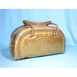 (シャネル) CHANEL ボストンバッグ ラグジュアリーライン　エナメルゴールド シャネル ボストンバッグ
