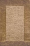 Wool Hand Tufted Area Rug Border 9' x 12' Brown Carpet