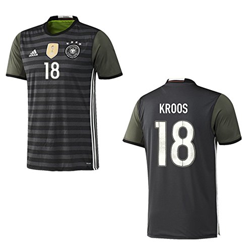 adidas DFB DEUTSCHLAND Trikot Away Kinder EURO 2016 – KROOS 18, Größe:176