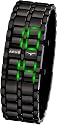 APUS Zeta Ladies Black-Green LED Watch for Her Design Highlight