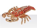Jewelry Trinket Box with Crystal-Lobster Design