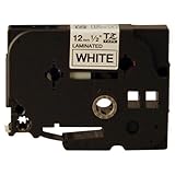 Brother 26.2-Foot Black on White 1/2-Inch Labeling Tape (TZ231)