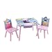 Delta Enterprise Disney Princess Storage Table and Chairs with Restickables in Pretty Pink