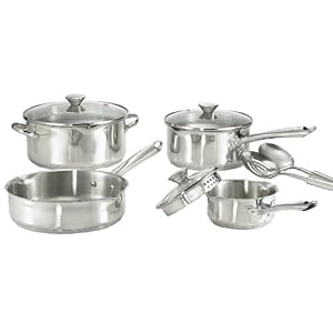 Wearever Cook & Strain 9 Piece Cookware Set