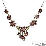 PILGRIM Skanderborg, Denmark Enamel Crystal Ladies Necklace. Total Item weight 18.0 g.