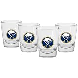 Mustang Buffalo Sabres 4-Pack Shot Glasses