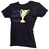 Spoilt Rotten - World's Greatest Mum T-Shirt - Gift for New Mum, Black, Large