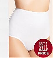 5 Pack Pure Cotton Plain Full Briefs