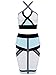 Alice & Elmer Women's Bodycon Skirt Set 2 Pieces Sleeveless Celebrity Bandage Dress