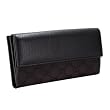 Gucci GG 128223 G1X9R 2092 Leather/Nylon Brown Womens Bifold Long Wallet