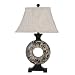 Asian-Style Table Lamp - Gray/ Black (31H)