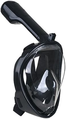 Full Face Snorkel Mask, Free Breathing Design Divin Snorkeling Mask 180 Degrees Viewing Area Anti-Leak (S/M)