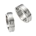 ZEEme Stainless Steel Edelstahlcreole mit eingesetztem Kristall 385010007