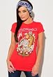 Ed Hardy Surfin Koi Fish Tunic t-shirt in Red, Womens size Small