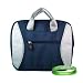 Apple Ipad Tablet Carrying Case Two-Toned ** BLUE - GREY ** Sleeve with Hideaway Handles and Extra Pocket for ipad Accessories ( ipad Tablet 3G , ipad Tablet wifi , ipad Tablet wifi + 3G, 16gb, 32 gb , 64gb ) + Vangoddy Live * Laugh * Love Wrist band