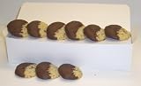 Scott's Cakes Half-Dipped Almond Cookies with Milk Chocolate in a White Gourmet Box