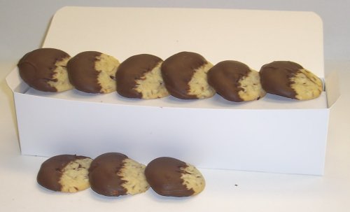 Scott's Cakes Half-Dipped Almond Cookies with Milk Chocolate in a White Gourmet Box by Scott's Cakes