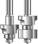 MLCS Window Sash Router Bit Matched 2 Bit Set