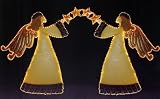 Huge 10' Lighted Dramatic Angel Arch Christmas Yard Art #71152