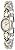 Bulova Women's 98V02 White Patterned Bracelet Watch from Bulova
