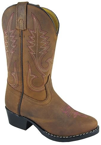 Smoky Mountain 3531 Youth Annie Western Boot Brown