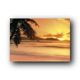 SEYCHELLES TROPIC ISLE BEACH SUBWAY POSTER 40X60 SUB351