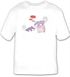T-shirt with math, thinking, mouse, cheese, pair