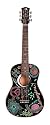 Luna Aurora Imagine Mini Acoustic Guitar, Black