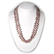 HinsonGayle Ultra-Luster Dancing Pink Pearl Rope Necklace