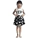Jastore® Girls Letter YEP Clothing Sets Vest+Short Dot Skirt Kids Clothes (6-7T)