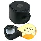 15X Jewelers Loupe Gold Tone Diamond Watch Coin Stamp