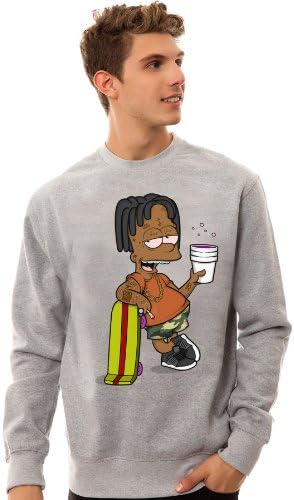 Street Vault Men's Black Bart Crewneck Sweatshirt Extra Extra Large Gray