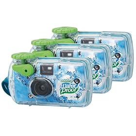 Fuji QuickSnap Waterproof / Marine / Underwater Single Use Camera - 800 ASA, 27 Exp - Up to 10m (35ft) - VALUE 3 PACK!