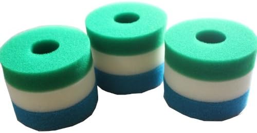 LTWHOMEFoam Sponge Filter Set Fit for Hozelock Bioforce 4500 Filter (Pack of 3 Sets)