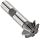 Niagara Cutter CH126 Single Angle Shank Type Chamfering Cutter, High Speed Steel, Uncoated (Bright), Weldon Shank, 45 Degree Angle, 3/4" Cutter Diameter, 8 Tooth, 3/16" Width