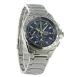 Seiko Mens Chrono Quartz Date Alarm SS Watch #SNAA33P1 by Seiko