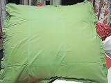 Green Euro Pillow Case Cover Pair