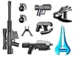 BrickArms HALO Style Weapon Pack (9 Pieces) - LEGO Compatible Weapons