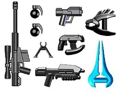 BrickArms HALO Style Weapon Pack (9 Pieces) - LEGO Compatible Weapons
