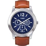 Best Deals Timex Men’s T2M810 Classic Sport Chronograph Brown Strap Watch Timex Chronograph Watches