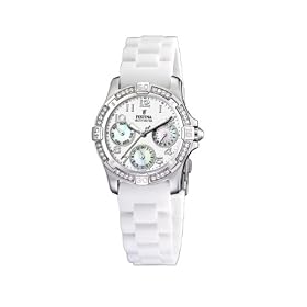 Festina - F16021/D - Montre Femme - Quartz - Analogique - Bracelet Plastique Blanc