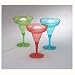 Ultra Blue Plastic Margarita Glasses (6 count) - 7" x 4 3/4"
