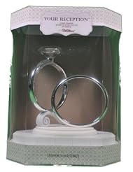 Wilton Wedding Silver Two Ring Cake Topper Decoration by 