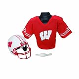 Franklin Sports NCAA Wisconsin Badgers Helmet and Jersey Set